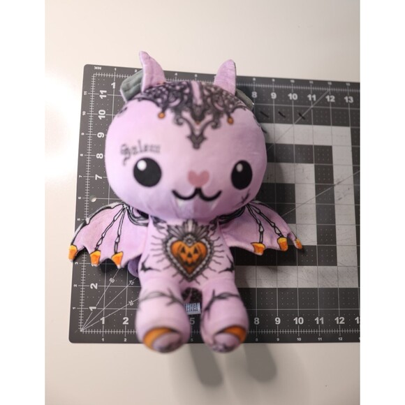 The Tattoo Zoo Frankie the Modeling Bat Plush Goth Emo Scene Stuffed Animal - Picture 14 of 14